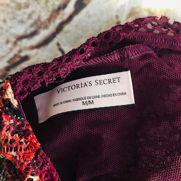 Victoria’s Secret Burgundy Camisole Bra Size Med - Picture 3 of 4